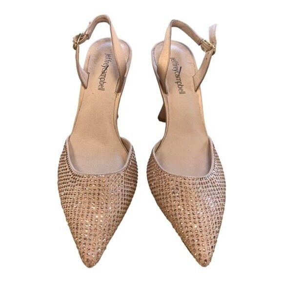 NWOB Jeffrey Campbell | Zivote Rhinestone Slingback Pump in Light Pink 6.5 - Picture 5 of 12